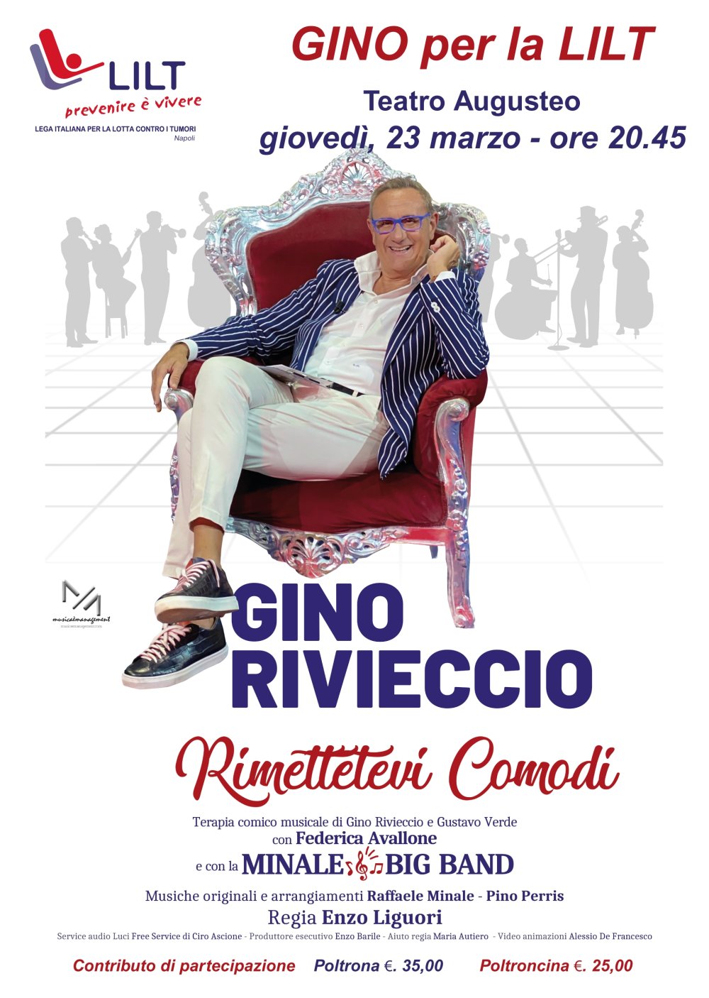 Gino Rivieccio per la LILT