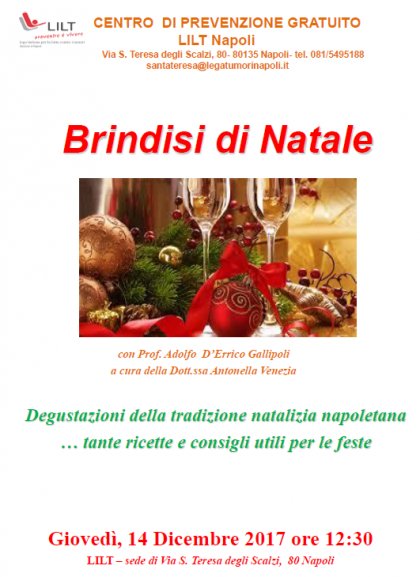 Brindisi di Natale - 14 dicembre ore 12:00