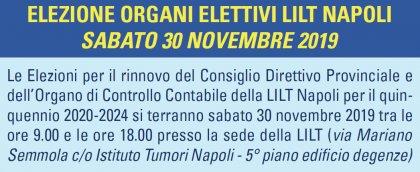 Elezioni degli Organi Elettivi LILT Napoli
