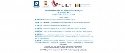 Settimana Nazionale per la Prevenzione Oncologica